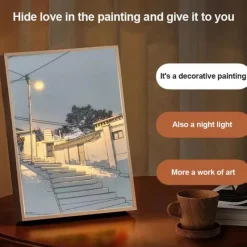 Bright Accents Beleuchtung-Im Dunkeln leuchtendes Nachtlicht – Leuchtende Wanddekoration