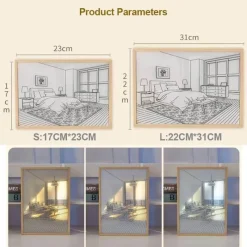 Bright Accents Beleuchtung-Im Dunkeln leuchtendes Nachtlicht – Leuchtende Wanddekoration