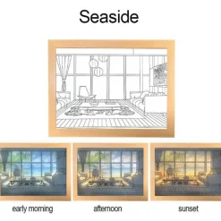 Bright Accents Beleuchtung-Im Dunkeln leuchtendes Nachtlicht – Leuchtende Wanddekoration