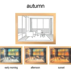 Bright Accents Beleuchtung-Im Dunkeln leuchtendes Nachtlicht – Leuchtende Wanddekoration