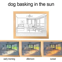 Bright Accents Beleuchtung-Im Dunkeln leuchtendes Nachtlicht – Leuchtende Wanddekoration