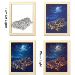 Bright Accents Beleuchtung-Im Dunkeln leuchtendes Nachtlicht – Leuchtende Wanddekoration