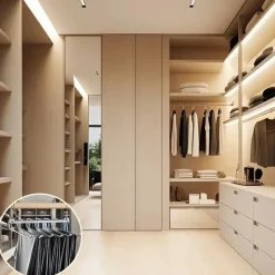 Room to Spare Aufbewahrung Und Organisation-6-in-1 drehbarer Hosenbügel – Platzsparender Hosen-Organizer