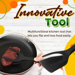 The Culinary Kit Küche & Esszimmer-2-in-1 Easy Flip Tong – Multifunktionales Küchenwerkzeug