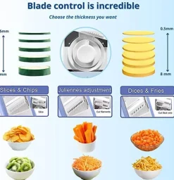 The Culinary Kit Küche & Esszimmer-5-in-1 Küchenhobel-Reibe - Multifunktionales, einfaches Werkzeug