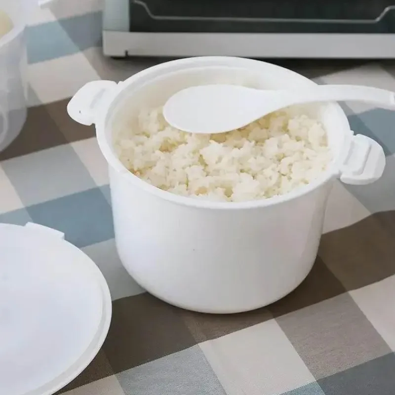 Tom Küche & Esszimmer-6-in-1 Mikrowellen-Kochtopf - Dampfgarer für Reis, Nudeln, Suppe, Gemüse