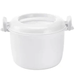 Tom Küche & Esszimmer-6-in-1 Mikrowellen-Kochtopf - Dampfgarer für Reis, Nudeln, Suppe, Gemüse