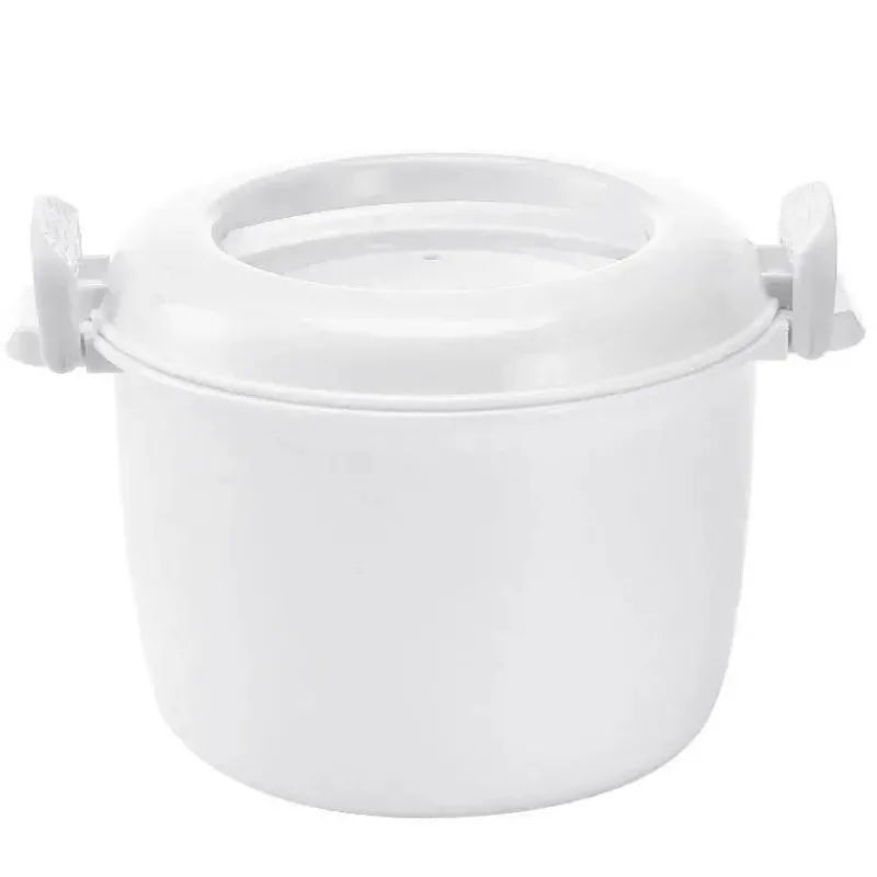 Tom Küche & Esszimmer-6-in-1 Mikrowellen-Kochtopf - Dampfgarer für Reis, Nudeln, Suppe, Gemüse