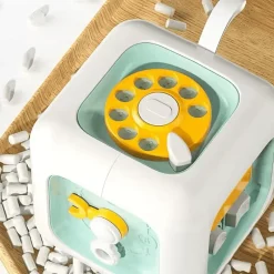 DecorOfficial Babyspielzeug-6-in-1 Montessori Busy Cube – Pädagogisches Sensorikspielzeug für Kleinkinder