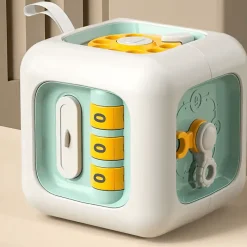 DecorOfficial Babyspielzeug-6-in-1 Montessori Busy Cube – Pädagogisches Sensorikspielzeug für Kleinkinder