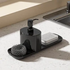 Aqua Essence Badezimmer-3-in-1 Soap Dispenser Set - Multi-Purpose Bathroom Organizer