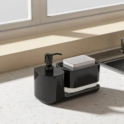 Aqua Essence Badezimmer-3-in-1 Soap Dispenser Set - Multi-Purpose Bathroom Organizer