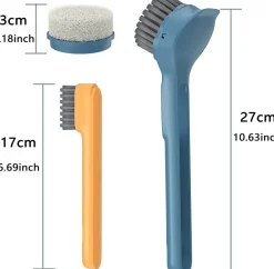 The Culinary Kit Küche & Esszimmer-2in1 Spülbürste mit langem Griff