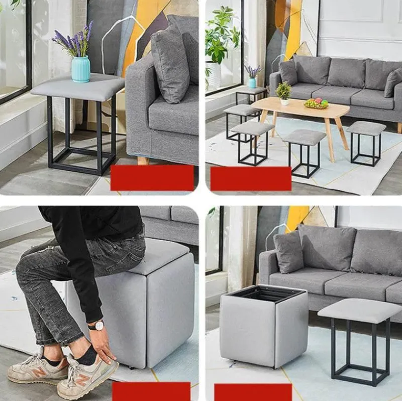Cozy Living Möbel-5-in-1 Transformable Space-Saving Chair - Versatile Folding Seat