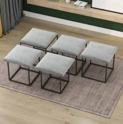 Cozy Living Möbel-5-in-1 Transformable Space-Saving Chair - Versatile Folding Seat