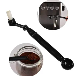 Tom Küche & Esszimmer-2-in-1-Bürstenreiniger für Espressomaschinen – Effizientes Kaffeereinigungswerkzeug