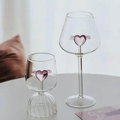 Plates u0026 More Küche & Esszimmer-Individuelle 3D-Rosen-Champagnerflöte – Einzigartiges Weinkelchglas