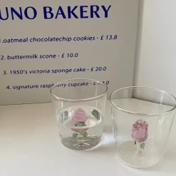 Plates u0026 More Küche & Esszimmer-Individuelle 3D-Rosen-Champagnerflöte – Einzigartiges Weinkelchglas