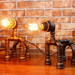 Comfort u0026 Style Beleuchtung-Industrial Dog Table Lamp - Puppy Pet Decor
