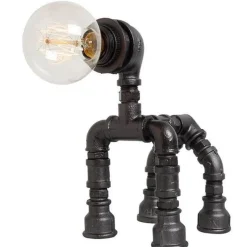 Comfort u0026 Style Beleuchtung-Industrial Dog Table Lamp - Puppy Pet Decor