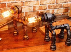 Comfort u0026 Style Beleuchtung-Industrial Dog Table Lamp - Puppy Pet Decor