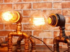 Comfort u0026 Style Beleuchtung-Industrial Dog Table Lamp - Puppy Pet Decor