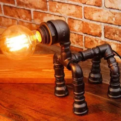 Comfort u0026 Style Beleuchtung-Industrial Dog Table Lamp - Puppy Pet Decor