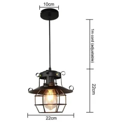 Comfort u0026 Style Beleuchtung-Industrial Retro Loft Ceiling Lamp - Vintage Antique Lighting Fixture