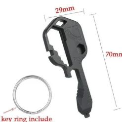 Roam Ready Outdoor-Gadgets|Heimwerkzeuge-24-in-1-EDC-Werkzeug in Schlüsselform – Multifunktions-Überlebensgerät