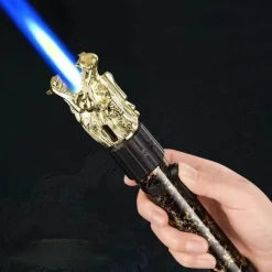 Cozy Living Camping-Werkzeuge|Camping Im Freien-Inferno Dragon Flame Feuerzeug – verstellbare, winddichte Fackel