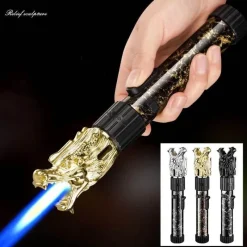 Cozy Living Camping-Werkzeuge|Camping Im Freien-Inferno Dragon Flame Feuerzeug – verstellbare, winddichte Fackel