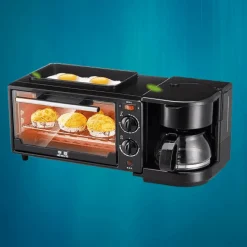 The Culinary Kit Küche & Esszimmer-3-in-1-Frühstücksofen – Multifunktionales Küchengerät
