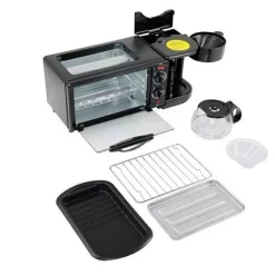 The Culinary Kit Küche & Esszimmer-3-in-1-Frühstücksofen – Multifunktionales Küchengerät