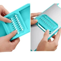 The Decor Haven Küche & Esszimmer-6-in-1-Gemüse- und Obstschneider – Küchenwerkzeug für einfache Zubereitung