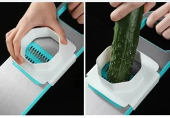 The Decor Haven Küche & Esszimmer-6-in-1-Gemüse- und Obstschneider – Küchenwerkzeug für einfache Zubereitung