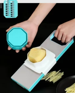 The Decor Haven Küche & Esszimmer-6-in-1-Gemüse- und Obstschneider – Küchenwerkzeug für einfache Zubereitung