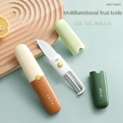 The Culinary Kit Küche & Esszimmer-2-in-1-Gemüseschäler und Mini-Kochmesser – Küchenwerkzeug