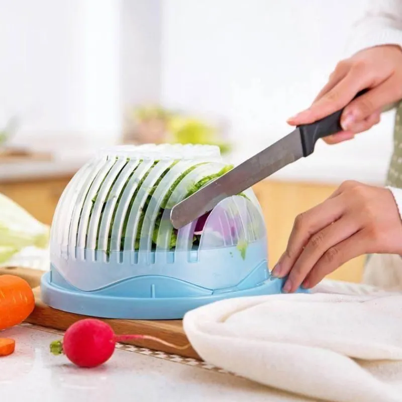 The Culinary Kit Küche & Esszimmer-3-in-1-Gemüseschneider – Küchenwerkzeug zur Lebensmittelzubereitung, Abtropfgestell