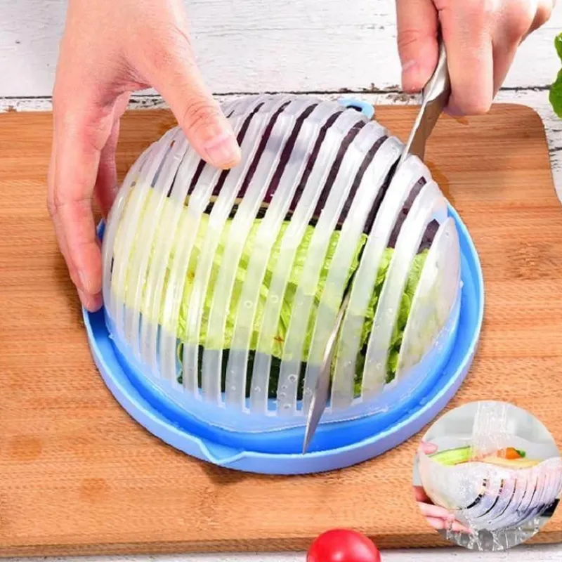 The Culinary Kit Küche & Esszimmer-3-in-1-Gemüseschneider – Küchenwerkzeug zur Lebensmittelzubereitung, Abtropfgestell