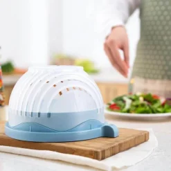 The Culinary Kit Küche & Esszimmer-3-in-1-Gemüseschneider – Küchenwerkzeug zur Lebensmittelzubereitung, Abtropfgestell