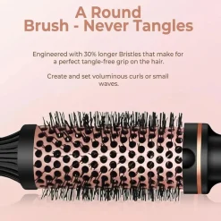 PureGlow Frauenpflege|Körperpflege-3-in-1-Ionen-Lockenwickler und Glätteisen – Professionelle beheizte Stylingbürste und Lockenstab mit Verbrühschutz
