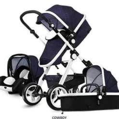 Kinder The Decor Haven Kinderwagen & Zubehör-3-in-1-Kinderwagen im europäischen Stil mit Korbwagen