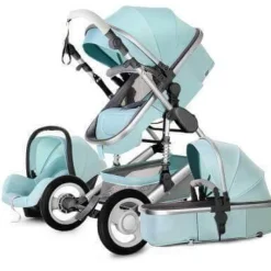Kinder The Decor Haven Kinderwagen & Zubehör-3-in-1-Kinderwagen im europäischen Stil mit Korbwagen