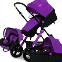 Kinder The Decor Haven Kinderwagen & Zubehör-3-in-1-Kinderwagen im europäischen Stil mit Korbwagen