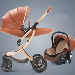 Kinder The Decor Haven Kinderwagen & Zubehör-3-in-1-Kinderwagen im futuristischen Stil – vielseitiges Reisesystem