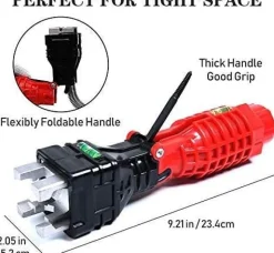 Roam Ready Heimwerkzeuge|Outdoor & Garten-18-in-1-Klappschlüssel – Vielseitiges Multifunktionswerkzeug für Klempnerarbeiten