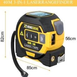 The Decor Haven Camping Im Freien|Outdoor-Gadgets-3-in-1-Laser-Maßband – Intelligentes Messwerkzeug für genaue Messungen