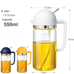 The Culinary Kit Küche & Esszimmer-2-in-1-Ölsprühspender - Sprühflasche mit Speiseöl-Infuser