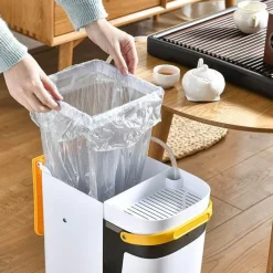 The Decor Haven Küche & Esszimmer|Gadgets Für Zuhause-2-in-1-Mülleimer – Doppelte Aufbewahrungslösung für nassen und trockenen Abfall