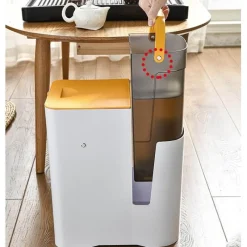 The Decor Haven Küche & Esszimmer|Gadgets Für Zuhause-2-in-1-Mülleimer – Doppelte Aufbewahrungslösung für nassen und trockenen Abfall